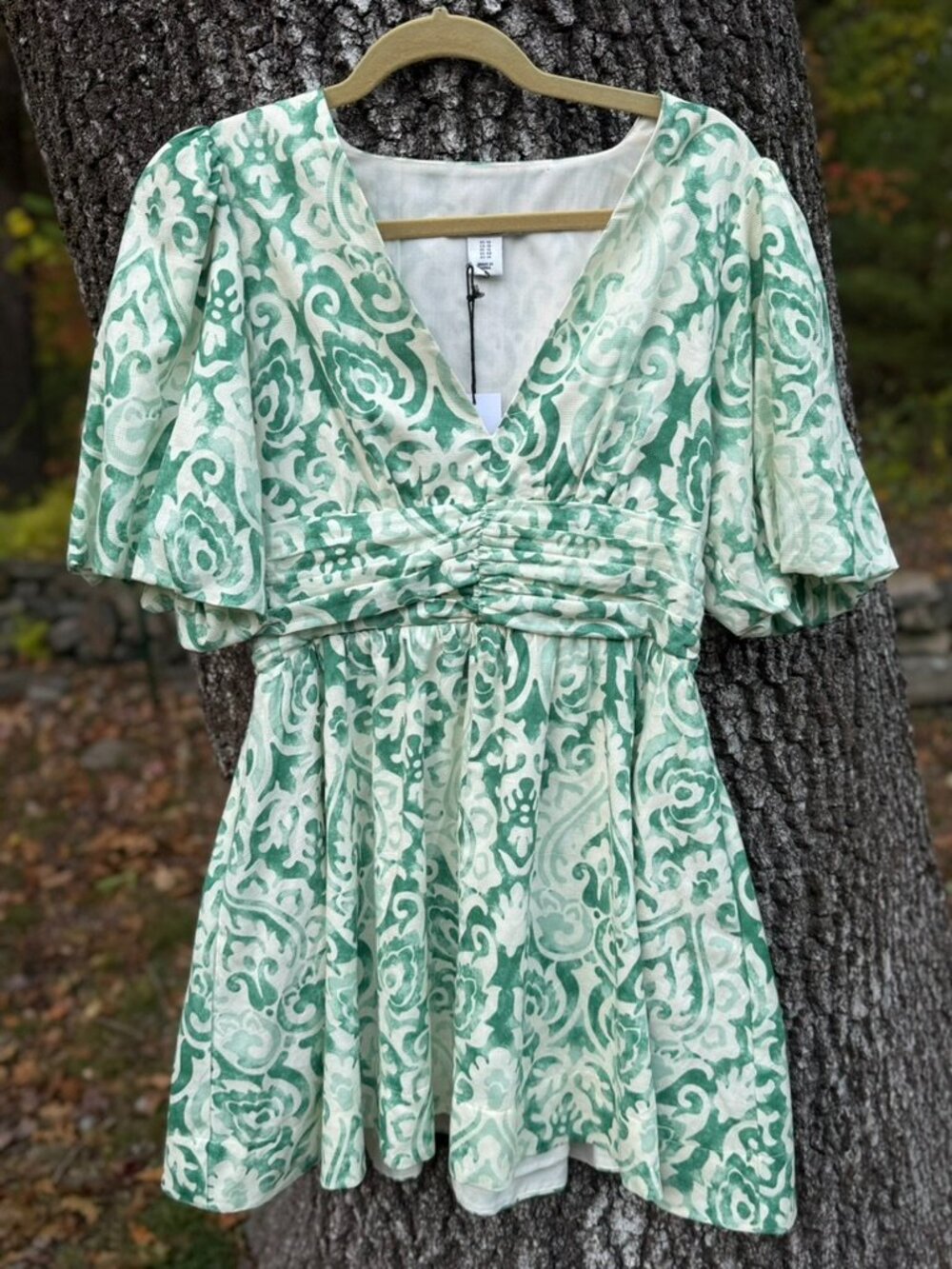 Christian LaCroix Green/White Dress Sz 10